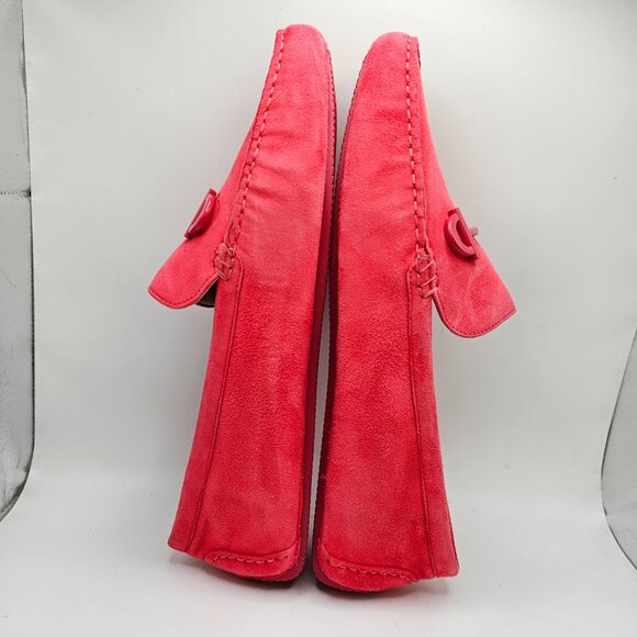 NIB Women's Cole‎ Haan Tully Driver Loafers Geranium Suede Size 10B - Picture 4 of 9